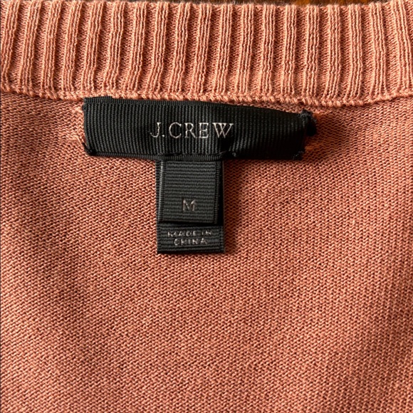J Crew Summerweight Cotton V-Neck Cardigan Terracotta Size Medium - Picture 7 of 14